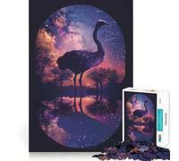 Puzzle Silhouette Galaxie pour Adultes, 1000 pièces, renforce la mémoire, Calme et apaisant, Bords Nets, Objet de Collection 38x52cm