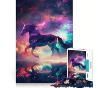 Puzzle Silhouette Galaxy 1000 pièces pour Adolescents Amélioration de la mémoire Détente et Amusement Collection d'œuvres d'art aux découpes nettes 38x52cm