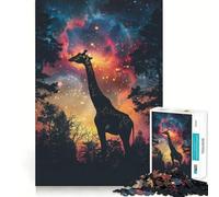 Puzzle Silhouette Galaxy 1000 pièces pour Adolescents, Jouet cognitif, Plaisir Lent, Bords Premium, Cadeau du Père Noël 38x26cm
