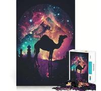 Puzzle Silhouette Galaxy 1000 pièces pour Adultes, Jeu de réflexion, Calme et détente, décoration Murale épurée 50x75cm
