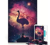 Puzzle Silhouette Galaxy 1000 pièces pour Adultes, Jeu de réflexion, Calme et détente, décoration Murale épurée 38x26cm