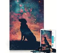 Puzzle Silhouette Galaxy pour Adolescents, 1000 pièces, Jouet de logique, Cadeau raffiné et de qualité supérieure 38x26cm