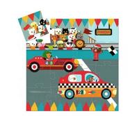 Puzzle Silhouette Le Bolide DJ07273 - 16 Pièces pour Enfants