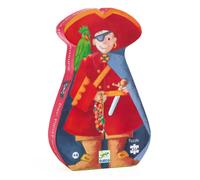 Djeco Puzzle Silhouette – Le pirate et son trésor – 36 pièces