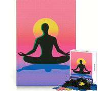 Puzzle Silhouette Méditation Difficile pour Adultes 1000 Pièces Jeu de Logique Lien Familial Découpe de Précision Surprise Chaleureuse 50x75cm