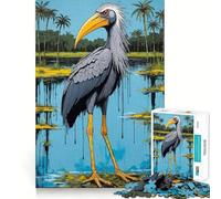 Puzzle Silver Stork 1000 pièces pour Adultes, stimule la mémoire, Joie familiale, Motif à Assembler, Choix du Père Noël 38x52cm
