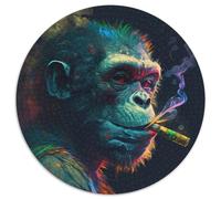 Puzzle Singe 1000 pièces pour Adultes, activités Amusantes à la Maison, Cadeaux d'anniversaire, Cadeaux de Voyage 67,5 x 67,5 cm