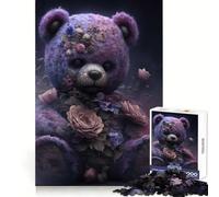 Puzzle Sinister Teddy 1000 pièces pour Adolescents, Jouet Mental Anti-anxiété, découpe Premium, Cadeau élégant 38x26cm