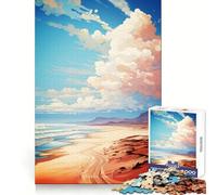 Puzzle Skeleton Coast Art 1000 pièces pour Adolescents Améliore la mémoire et Les Loisirs Découpe Solide Article de Noël Vœux du Père Noël 38x52cm
