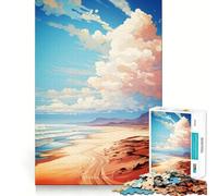 Puzzle Skeleton Coast Art 1000 pièces pour Adolescents Améliore la mémoire et Les Loisirs Découpe Solide Article de Noël Vœux du Père Noël 38x52cm