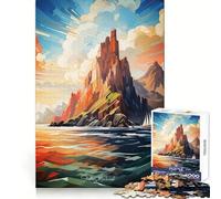 Puzzle Skellig Michaels de 1000 pièces pour Adolescents, Jeu de logique Clair, Loisirs faciles, découpe Parfaite, Cadeau d'anniversaire 50x75cm