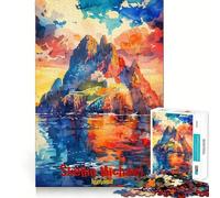 Puzzle Skelling Michael Art Poste 1000 pièces pour Adolescents, Jouet Intelligent, Passe-Temps à la Maison, découpe précise, Cadeau attentionné 38x26cm
