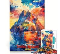 Puzzle Skelling Michael Art Poste 1000 pièces pour Adultes et Adolescents Amélioration de la mémoire Détente et légèreté Découpe Nette 50x75cm