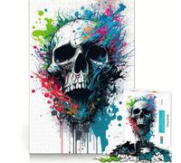 Puzzle Skull II 1000 pièces pour Adolescents, Jeu de logique mentale, Loisirs, Bords Fins, Cadeau spécial 38x26cm