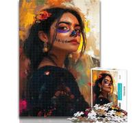 Puzzle Skullgirls 1000 pièces pour Adultes et Adolescents, pour entraîner Votre Cerveau et Vos Mains, Cadeau d'anniversaire, 26x38cm