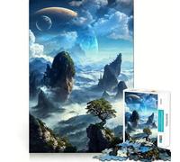 Puzzle Skyborne Peaks Horizon 1000 pièces pour Adolescents, Jeu de logique Clair, Loisirs faciles, découpe Parfaite, Cadeau d'anniversaire 50x75cm