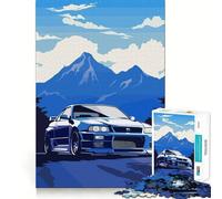 Puzzle Skyline GTR R Tribute pour Adolescents, 1000 pièces, Casse-tête, Divertissement paisible, Assemblage Artistique, Joli Cadeau 38x52cm