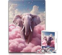 Puzzle Skyward Dreams Éléphant 1000 pièces pour Adultes - Jeu interactif de Stimulation Cognitive - Idée Cadeau Unique et mémorable - Dimensions 38x26cm