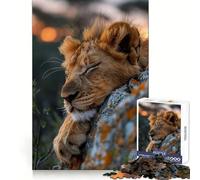 Puzzle Slumbering King 1000 pièces pour Adolescents, Jeu de réflexion, Jouet Anti-Stress, découpe soignée, Cadeau Artistique 38x52cm