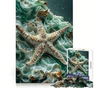Puzzle Smaragd Étoile de mer 1000 pièces pour Adolescents, Jouet Anti-Stress, découpe Nette, liste de souhaits du Père Noël 50x75cm