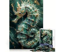 Puzzle Smaragd Hippocampe pour Adultes, 1000 pièces, Jouet d'exercice Mental, Design Relaxant, Cadeau saisonnier 38x52cm
