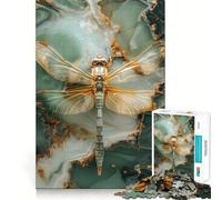 Puzzle Smaragd Libellule 1000 pièces pour Adolescents Jeu de logique Solide Découpe de précision pour Les vœux du Père Noël 50x75cm