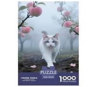 Puzzle Snowshoe Chat Composé De 1000 Pièces pour Adultes,Verger paisible Un Jeu De Dexérité Très Difficile Puzzle Jeu ÉduChatif Et Stimulant l'art De La Décoration Moderne 70x50cm/1000pcs