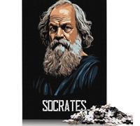 Puzzle Socrate 1000 pièces pour Adultes, Jeu éducatif, Cadeau de Noël (38 x 26 cm)