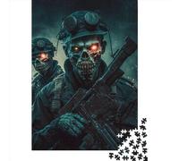 Puzzle Soldat Zombie de l'armée Morte 1 1000 pièces Puzzles en Bois pour Adultes et Famille Défi 1000 pièces (75 x 50 cm)