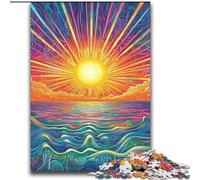 Puzzle Soleil psychédélique 2000 pièces pour Adultes et Adolescents, Anti-Stress, Vacances à la Maison, Interaction Parent-Enfant (70x100cm)