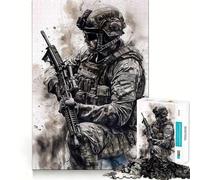 Puzzle Solide Difficile pour Adultes 1000 Pièces Améliore la Mémoire Détend l'esprit Bords Aigus Cadeau Élégant (38x26cm)