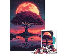 Puzzle Solitaire de 1000 pièces pour Adultes Arbre de Vie Jeu éducatif de 1000 pièces Défi Stimulant Jeu de réflexion Familial (50x75cm)