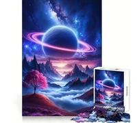 Puzzle Solitude Céleste 1000 Pièces Stimule l'esprit Relaxation Facile Ajustement Parfait Cadeau Symbolique (50x75cm)