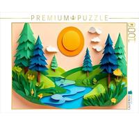 Puzzle · Sommer | Saison en papier découpé · 1000 pièces · Format assemblé 64 × 48 cm · CALVENDO Puzzle