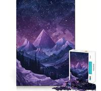Puzzle Sommets étoilés pour Adultes, 1000 pièces, Jeu de réflexion Amusant à Partager, découpe de précision, Cadeau Unique 38x26cm