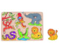 Puzzle Sonore 30 cm - Animaux du Zoo - GOKI - 1 an