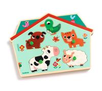 Djeco Puzzle sonore Ouaf Woof – 5 pièces