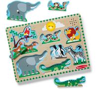 Puzzle Sonore Le Zoo, Cadeau pour garçon ou Fille de 2 3 4 Ans,Jouet en Bois Montessori, Jouets d'éveil et 1er âge, Jouet en Bois Classique, Jouets d'activité et de développement