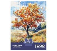 Puzzle sophistiqué pour adultes, 1000 pièces Fiery Foliage Path Puzzles pour adolescents, Jeux de détente, Décoration parfaite, Cadeau pour les amis et la famille 70 x 50 cm/1000 pièces