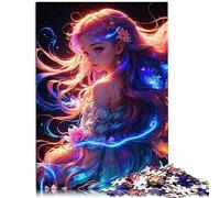 Puzzle Sorcière Cosmique 1000 Pièces pour Adultes et Enfants - Puzzle en Bois pour Familles - Jeux de Puzzles Amusants - Taille: 50x75cm