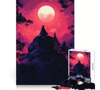 Puzzle Sorcière de la Nuit pour Adultes, 1000 Pièces, Stratégie, Réflexion, Évasion, Assemblage Précis, Idée Cadeau (38x26cm)