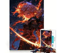 Puzzle Sorcière Déchaînée 1000 Pièces pour Adultes Jeu Intellectuel Découpe Précise Cadeau de Père Noël (38x26cm)