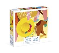 Puzzle sortie à la plage 1000 pcs jaune TU