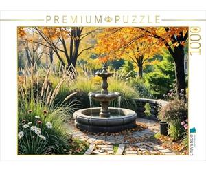 Puzzle · Sources automnales de Silence | Un motif du calendrier Wo Gärten träumen · Des retraites… · 1000 pièces · Format assemblé 64 × 48 cm · CALVENDO Puzzle