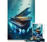 Puzzle sous-Marin de Piano 1000 pièces pour Adultes Jeu de réflexion Intelligent et Amusant Découpe précise Décoration Artistique (38x26cm)