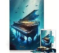 Puzzle sous-Marin de Piano pour Adultes, 1000 pièces, Jeu de logique Clair, Loisirs, découpe Parfaite, Cadeau créatif (50x75cm)