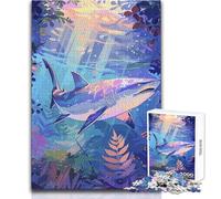 Puzzle sous-Marin de Requins pour Adolescents, 1000 pièces, Jeu éducatif et ludique, Une Excellente idée Cadeau Dimensions:50x75cm