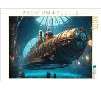 Puzzle · sous-Marin futuriste | Le monde des machines steampunk · 1000 pièces · Format assemblé 64 × 48 cm · CALVENDO Puzzle