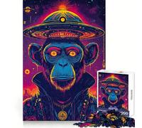 Puzzle Space Ape avec OVNI pour Adolescents, 1000 pièces, Jeu de réflexion, Jouet Relaxant, découpe soignée, Cadeau Exquis (38x26cm)