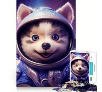 Puzzle Space Baby Husky 1000 pièces pour Adultes Think Smart Toy Family Joy Découpe précise Pièce d'art (38x52cm)